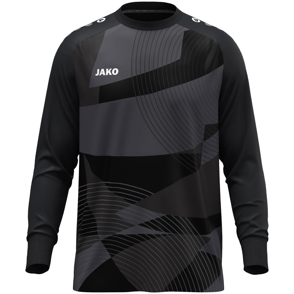 JAKO Torwart-Trikot River – Schwarz (vorne)
